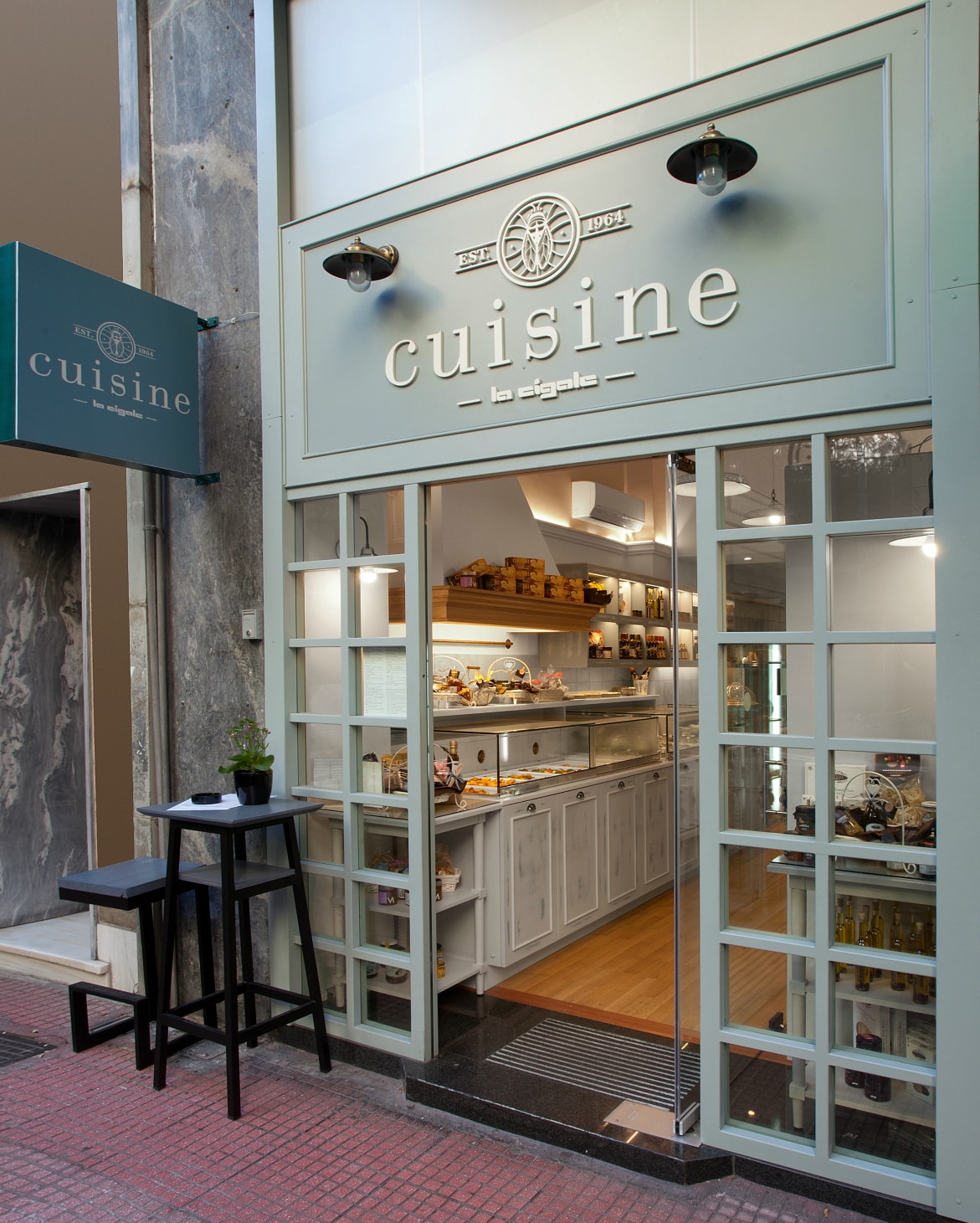 Cuisine Store in Kolonaki, Athens, boasting a unique brand identity