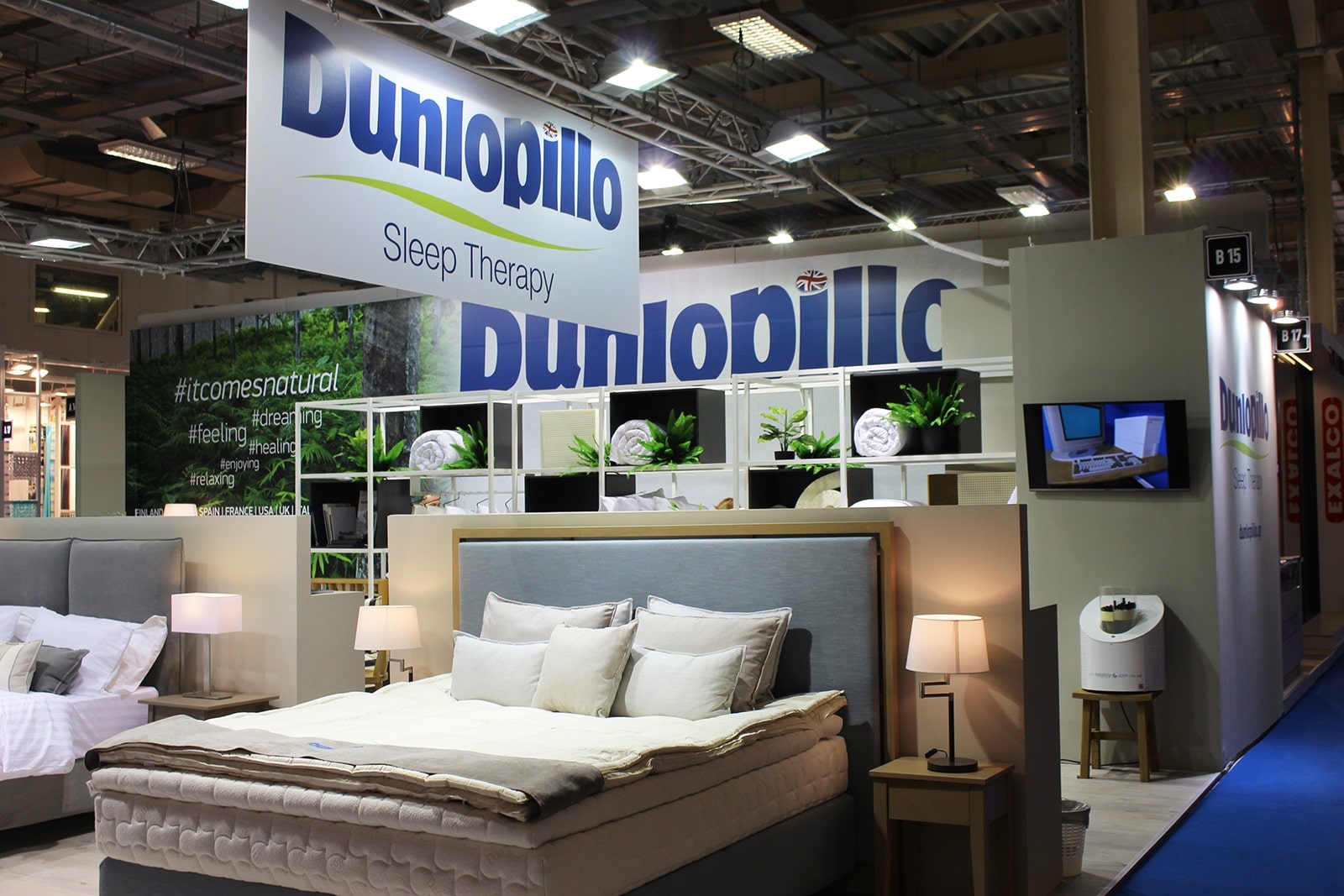 Strategic branding services for Dunlopillo's new showroom concept