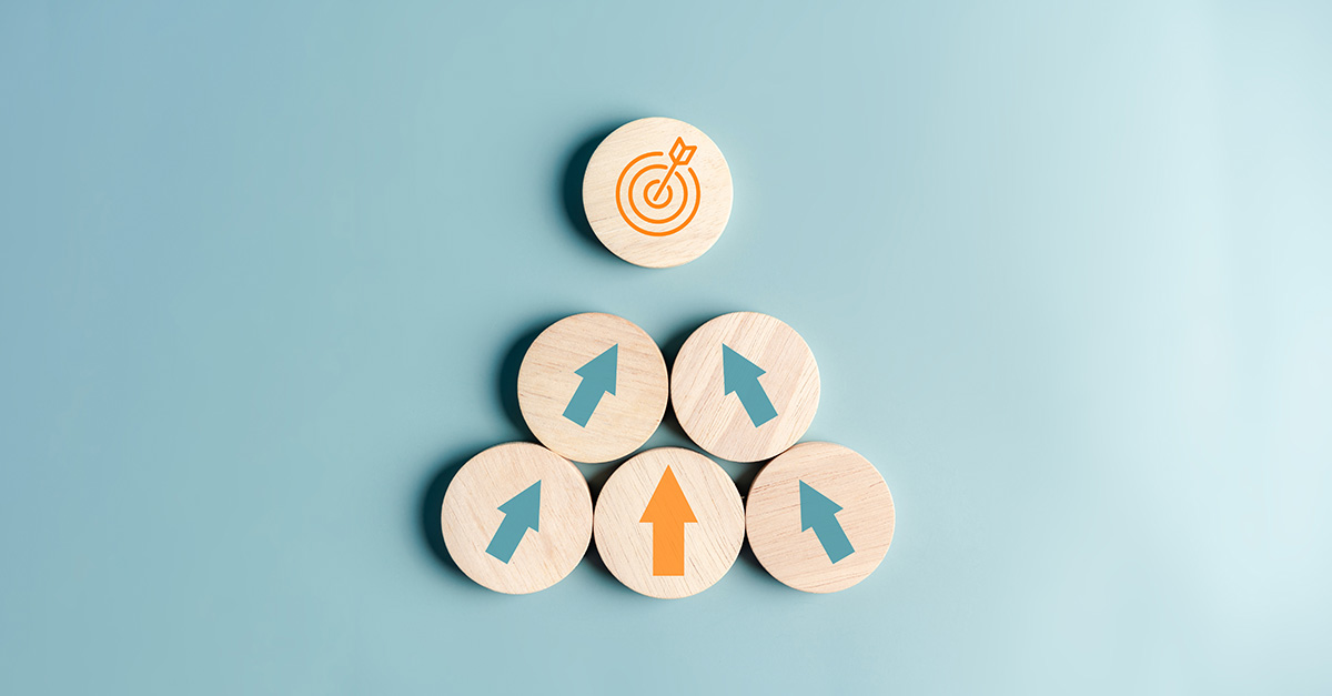 Strategic Design concept — arrows aligning towards a target | STIRIXIS Group